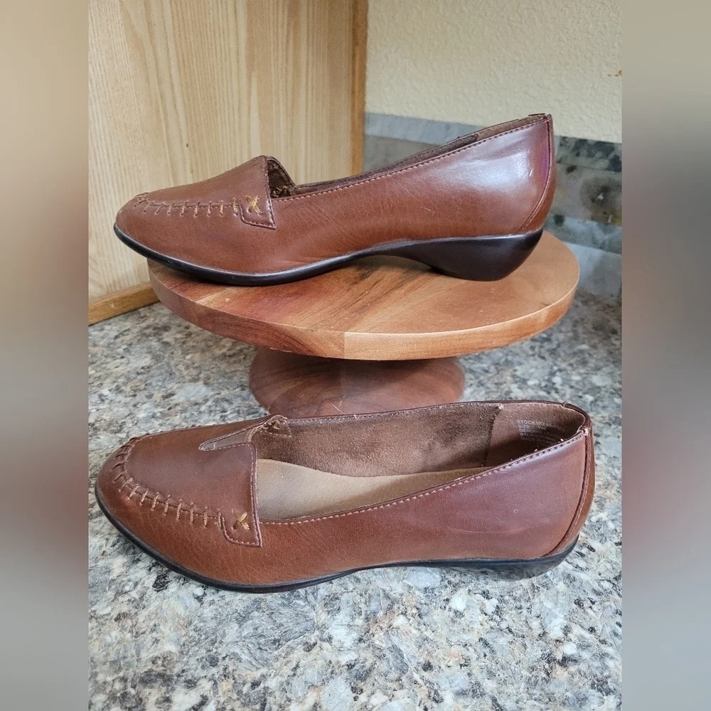 New Brown Leather Loafers